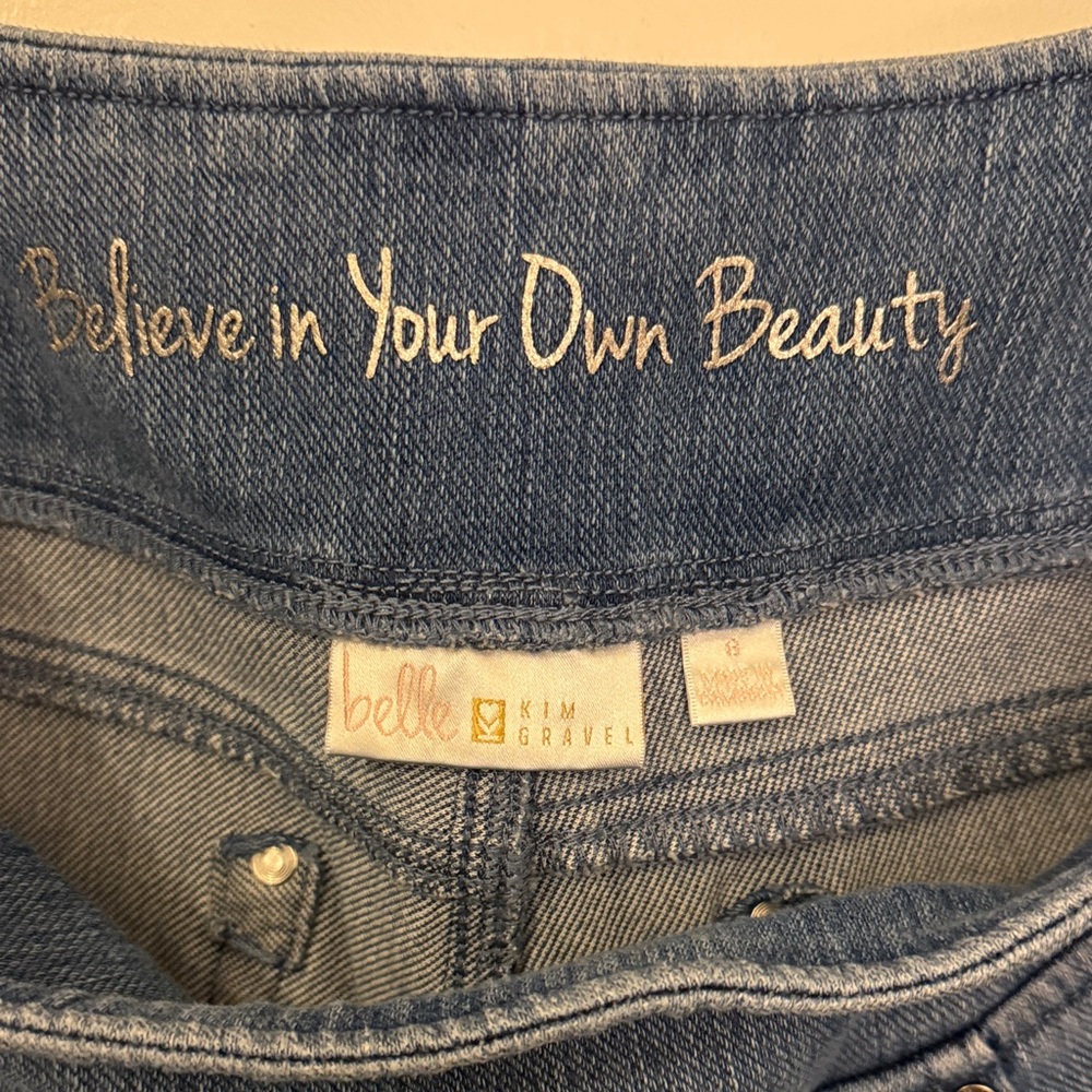 Belle by Kim Gravel Straight Leg Blue Jeans - Picture 2 of 2